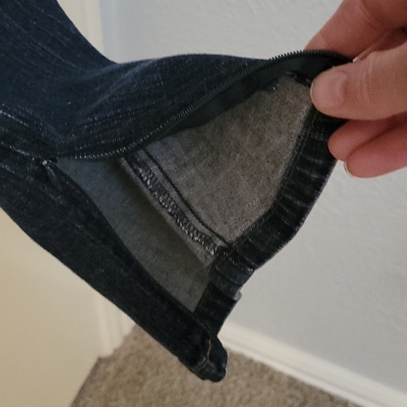 3/$30 METRO 7 Blue Denim Low Rise Skinny Zipper Ankle Jeans 30 x 27 - Picture 6 of 8